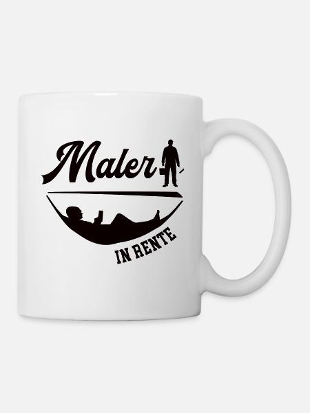 Maler in Rente Rentner Malermeister Ruhestand - Tasse - Weiß