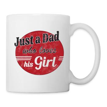 Juste un papa qui aime sa fille - Mug blanc - blanc - Droite