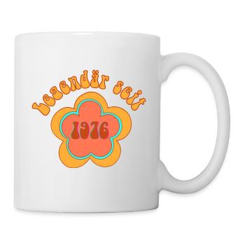 Legendär Seit 1976 Geboren Geburtstag - Tasse - Weiß - Rechts