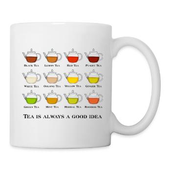 Tea is always a good idea - Tee gute Idee - Tasse - Weiß - Rechts