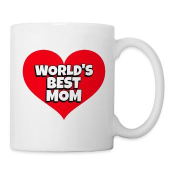 Gift for mom - World's best mom - Mug - white - Right