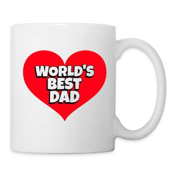 Gift for dad - World's best dad - Mug - white - Right