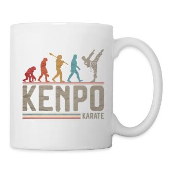 Kenpo Karate Evolution Kampfkünste Evolution - Tasse - Weiß - Rechts