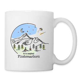 Sommet du Mont Finsteraarhorn Ascension des Alpes bernoises - Mug blanc - blanc - Droite