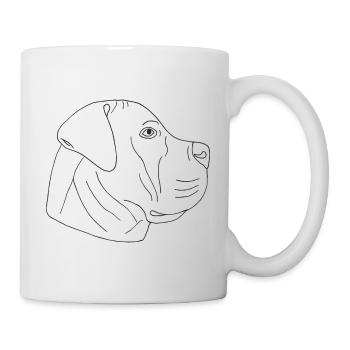 Boerboel - Tasse - Weiß - Rechts