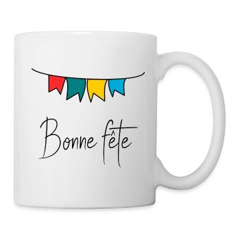 MAMAN. FÊTE DES MÈRES. BONNE FÊTE MAMAN. FÊTE - Mug blanc - blanc - Droite