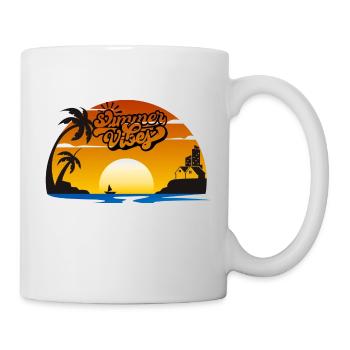 Sommer Sonnenuntergang - Tasse - Weiß - Rechts