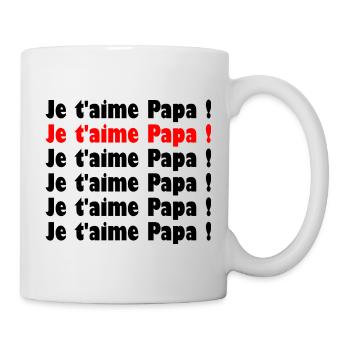 BONNE FÊTE PAPA. PAPA. FÊTE DES PÈRES. BONNE FÊTE - Mug blanc - blanc - Droite
