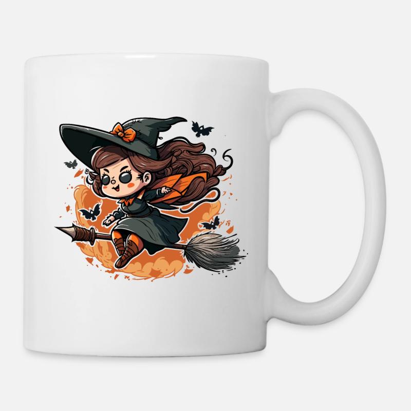 Vol nocturne des sorcières - Mug blanc - blanc