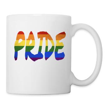 Lettrage LGBT+ Pride - Mug blanc - blanc - Droite