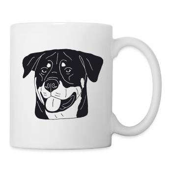Rottweiler - Tasse - Weiß - Rechts