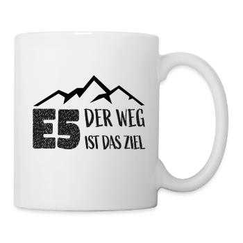 Alpenüberquerung E5 Der Weg ist das Ziel - Tasse - Weiß - Rechts
