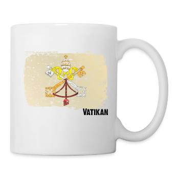 Drapeau Vatican Italie Symbole Emblème - Mug blanc - blanc - Droite