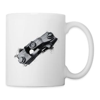 Joint universel: connexion puissante - Mug blanc - blanc - Droite