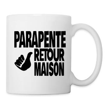 parapente retour maison - Mug blanc - blanc - Droite