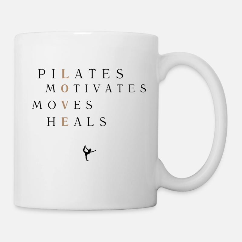 PILATES - Tasse - Weiß