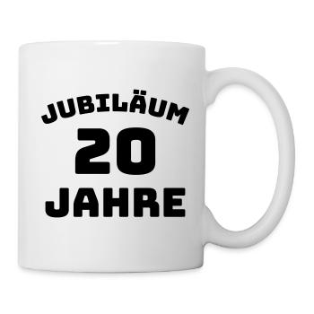 Jubiläum 20 Jahre Firmenjubiläum Gratulieren - Tasse - Weiß - Rechts