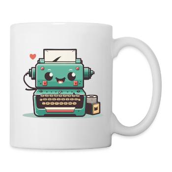 Typewriter Retro - Mug - white - Right