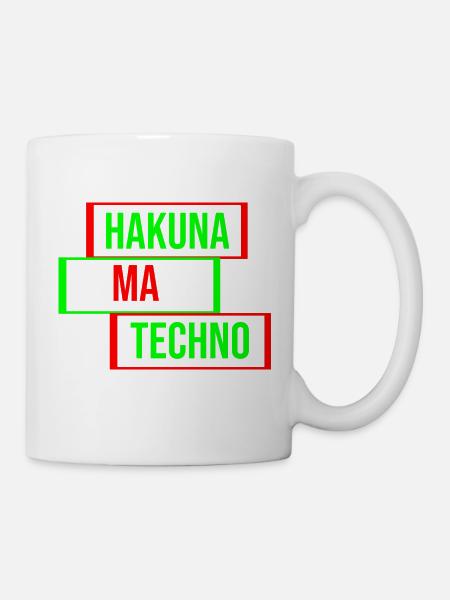 Techno-Musik-Zitat - Tasse - Weiß