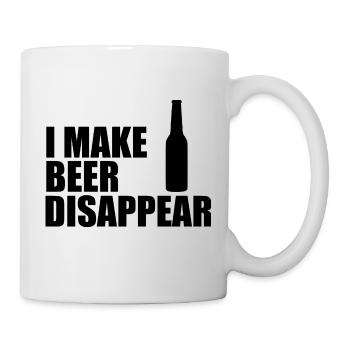 Je fais disparaître la bière - Mug blanc - blanc - Droite