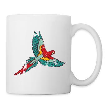 Papagei - Tasse - Weiß - Rechts