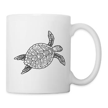 Meerestiere - Tasse - Weiß - Rechts