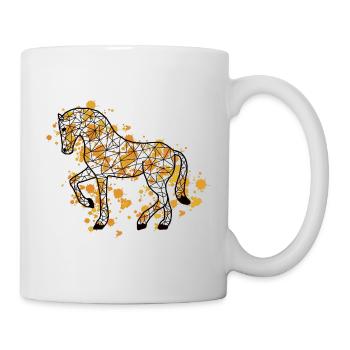 Horsee GeomeTRIX bunt - Tasse - Weiß - Rechts