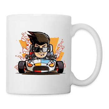 Accélérer vers la victoire - Mug blanc - blanc - Droite