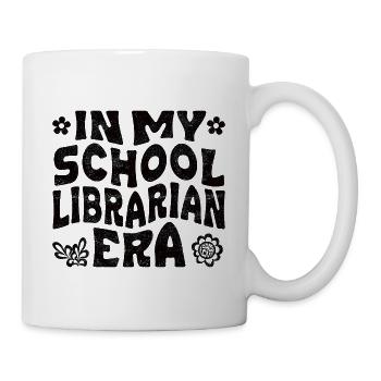 À l’époque de bibliothécaire de mon école - Mug blanc - blanc - Droite