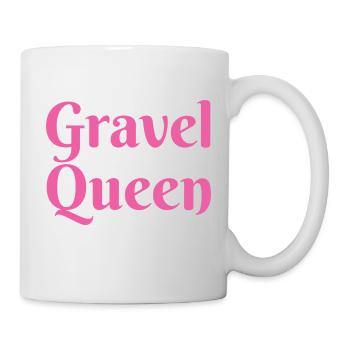 Gravel Queen Rennrad Fahrrad Gravelbike - Tasse - Weiß - Rechts