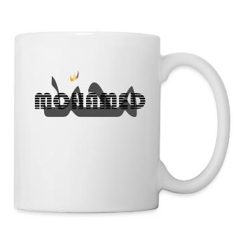 Mohamed typo noir étymologie d'origine Arabe - Mug blanc - blanc - Droite
