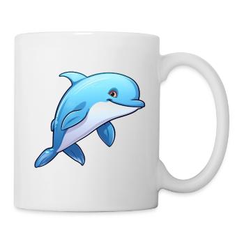 Delfin - Tasse - Weiß - Rechts