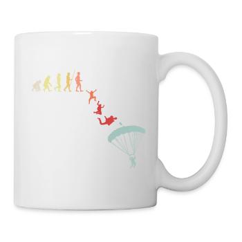 Parachutist Paraglider Evolution Vintage - Mug - white - Right