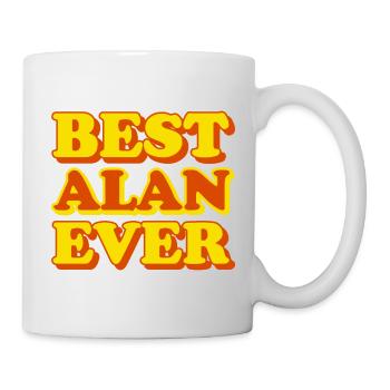 Alan First Name Funny Gift - Mug - white - Right