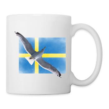 Schweden Sverige Möwe - Tasse - Weiß - Rechts