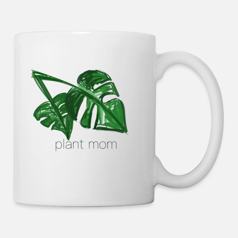 plant mom Pflanzen muddi - Tasse - Weiß