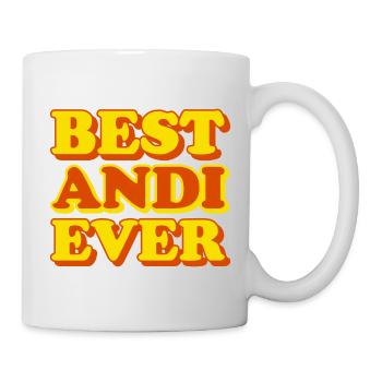 Andi Vorname lustiges Geschenk - Tasse - Weiß - Rechts