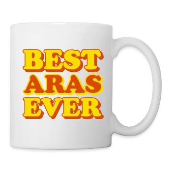 Aras First Name Funny Gift - Mug - white - Right