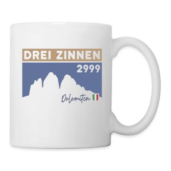 Drei Zinnen Tre Cime Lavaredo Dolomiten Wanderung - Tasse - Weiß - Rechts