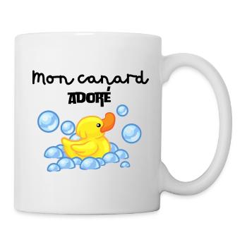 Mon canard adoré - Mug blanc - blanc - Droite