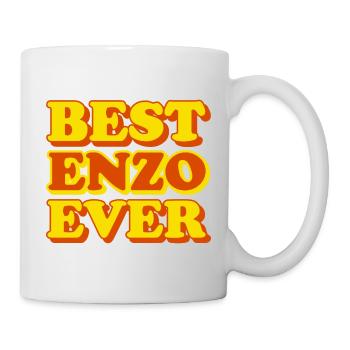 Enzo Vorname lustiges Geschenk - Tasse - Weiß - Rechts