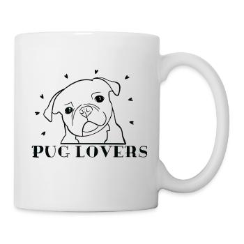 MOPS-LIEBHABER - Tasse - Weiß - Rechts