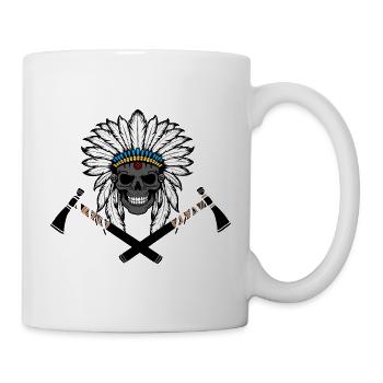 Black Orange Illustrated Cool Dog T Shirt 62 - Mug - white - Right