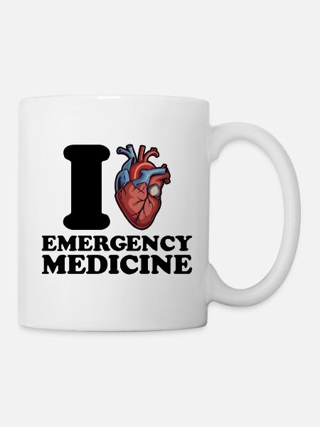 Ich liebe Notfallmedizin - Tasse - Weiß