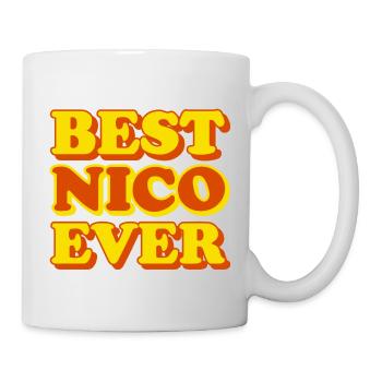 Nico Vorname Lustiges Geschenk - Tasse - Weiß - Rechts