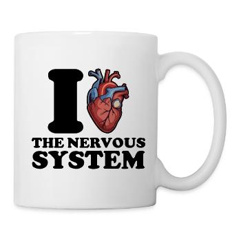 I love the nervous system - Mug - white - Right