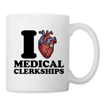 I love clinical traineeships in medicine - Mug - white - Right