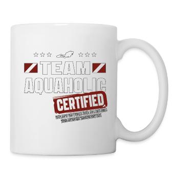 Team Aquaholic Diving Gift - Mug - white - Right