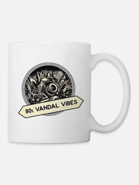 90er vibes - Tasse - Weiß