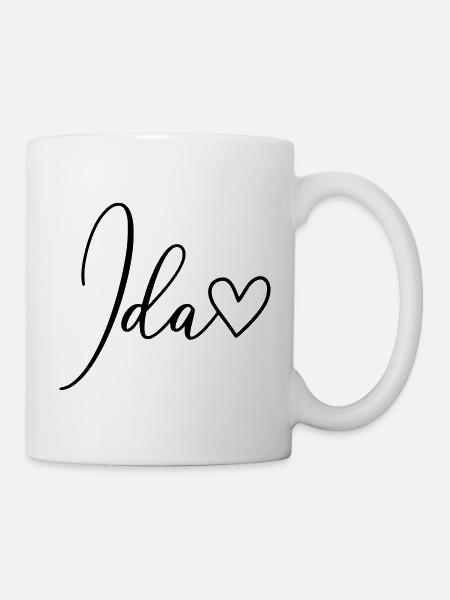 Ida Name Vorname Mädchen - Tasse - Weiß